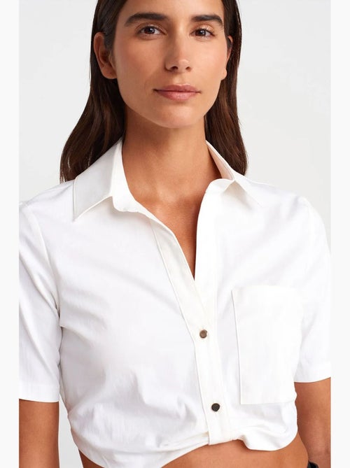Chemise courte en popeline pour femme dilvin - Kiabi Chemise courte en popeline pour femme dilvin - Kiabi
