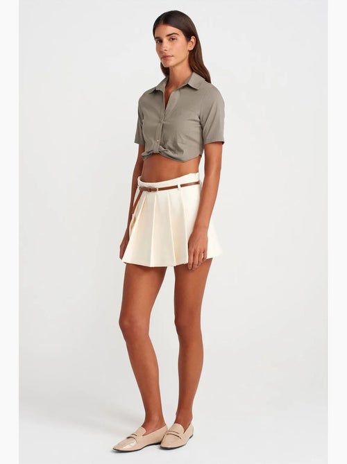 Chemise courte en popeline pour femme dilvin - Kiabi Chemise courte en popeline pour femme dilvin - Kiabi