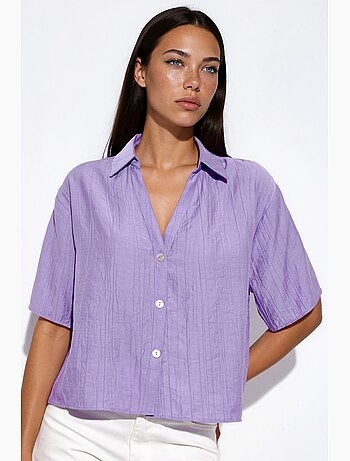 Chemise courte femme coupe décontractée busem