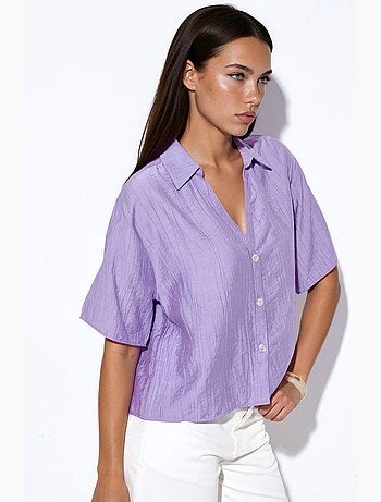 Chemise courte femme coupe décontractée busem