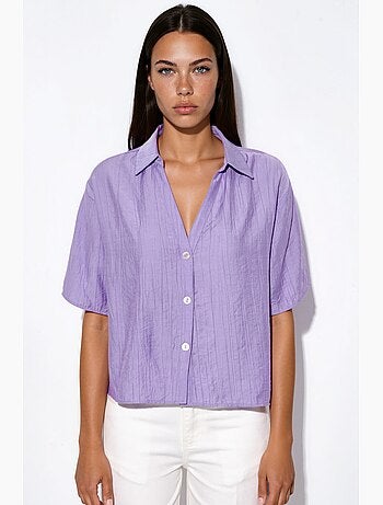 Chemise courte femme coupe décontractée busem