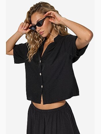 Chemise courte femme coupe décontractée busem