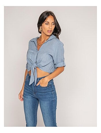Chemise courte lin ORTHENSE