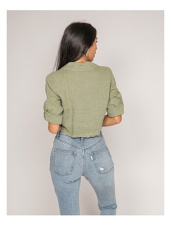 Chemise courte lin ORTHENSE