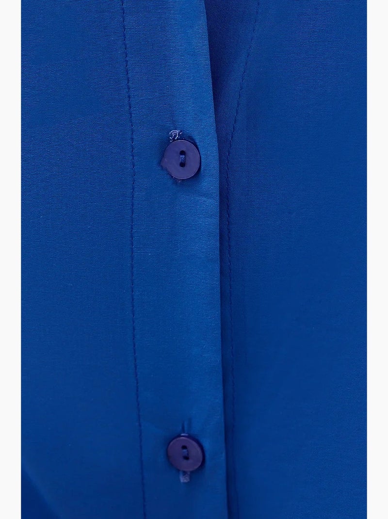 Chemise courte oversize à manches amples hiccup Bleu - Kiabi