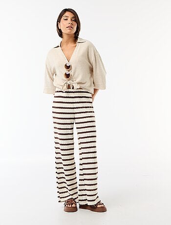 Chemise courte oversize nouée