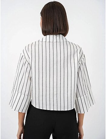 Chemise courte oversize rayée bdart