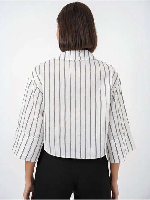 Chemise courte oversize rayée bdart - Kiabi Chemise courte oversize rayée bdart - Kiabi