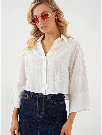 Chemise courte oversize rayée bdart