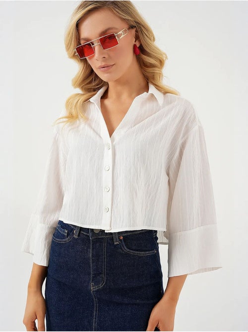 Chemise courte oversize rayée bdart - Kiabi Chemise courte oversize rayée bdart - Kiabi