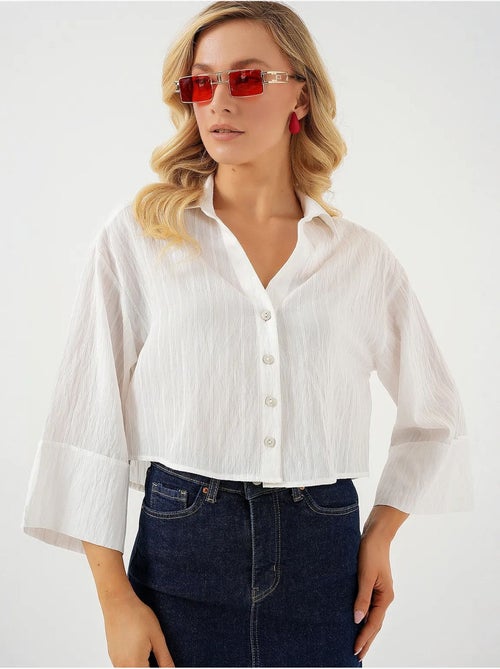 Chemise courte oversize rayée bdart - Kiabi Chemise courte oversize rayée bdart - Kiabi