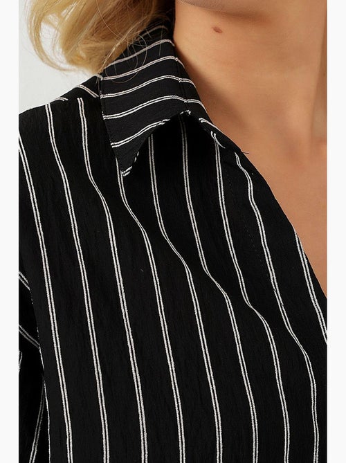 Chemise courte oversize rayée bdart - Kiabi Chemise courte oversize rayée bdart - Kiabi