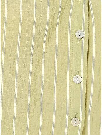 Chemise courte oversize rayée bdart