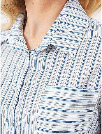 Chemise courte rayée avec poche bdart