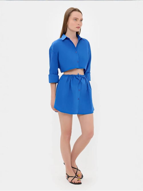 Chemise courte surdimensionnée à manches amples - Kiabi Chemise courte surdimensionnée à manches amples - Kiabi