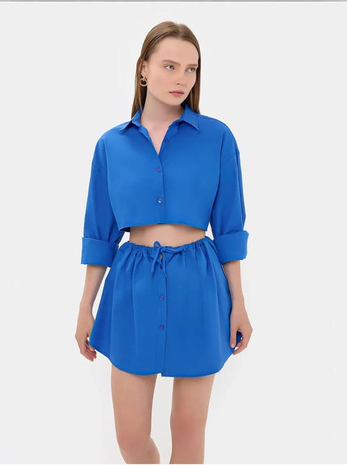 Chemise courte surdimensionnée à manches amples - Kiabi Chemise courte surdimensionnée à manches amples - Kiabi