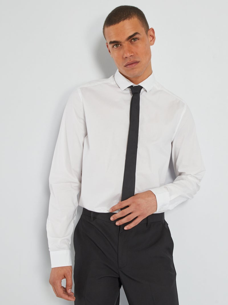 Chemise + cravate blanc - Kiabi