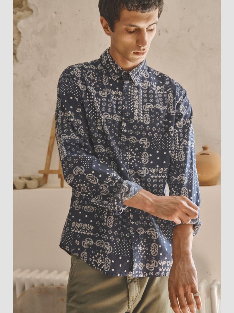 Chemise CREDO 'Le Temps Des Cerises' Bleu - Kiabi
