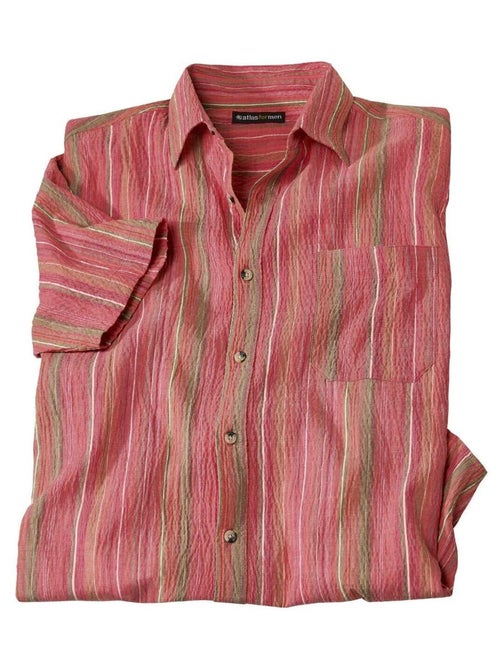 Chemise Crépon à Rayures  - ATLAS FOR MEN - Kiabi