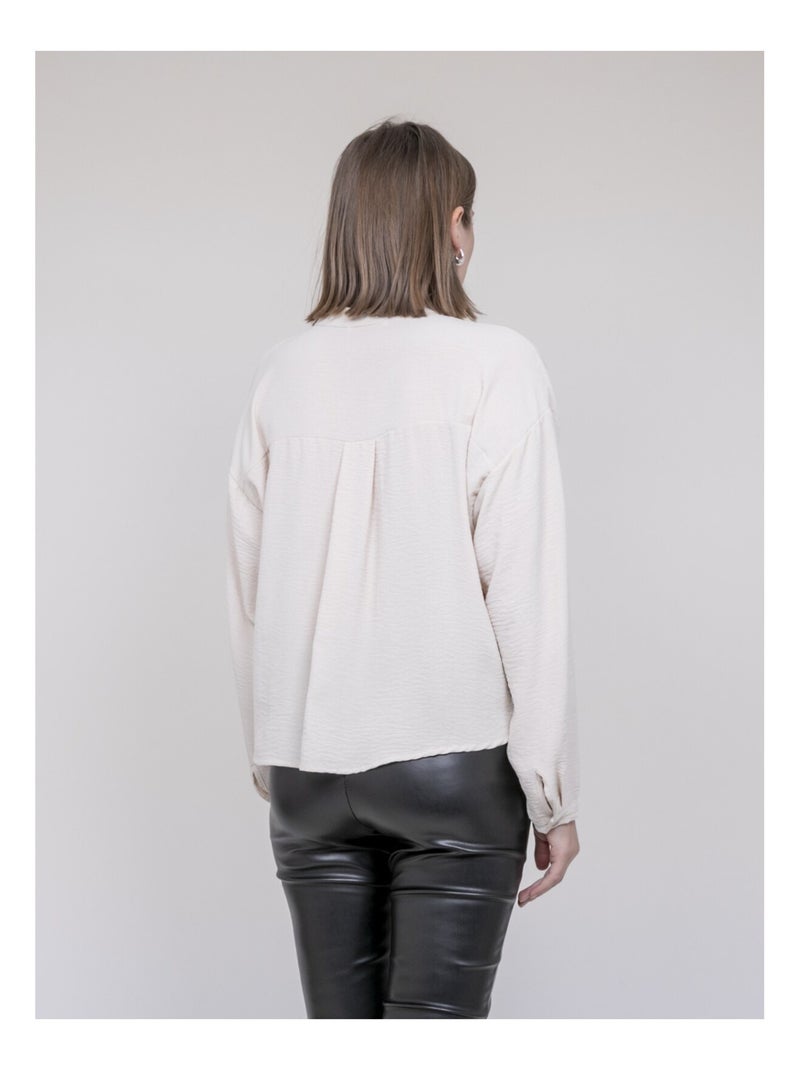 Chemise croisée devant en bas ODACRE Bordeaux - Kiabi
