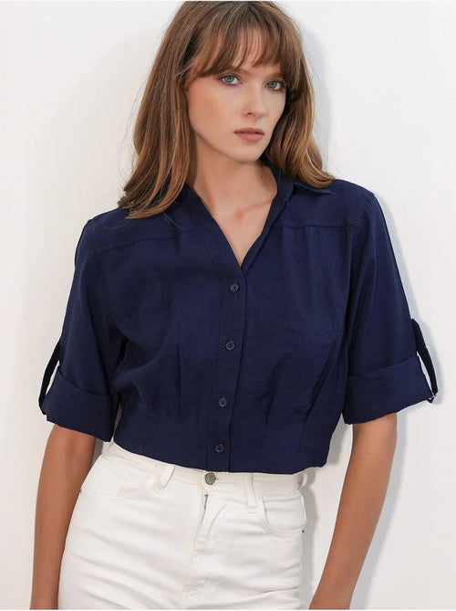 Chemise crop oversize bdart - Kiabi