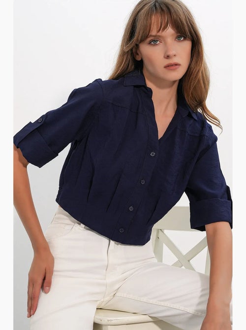 Chemise crop oversize bdart - Kiabi