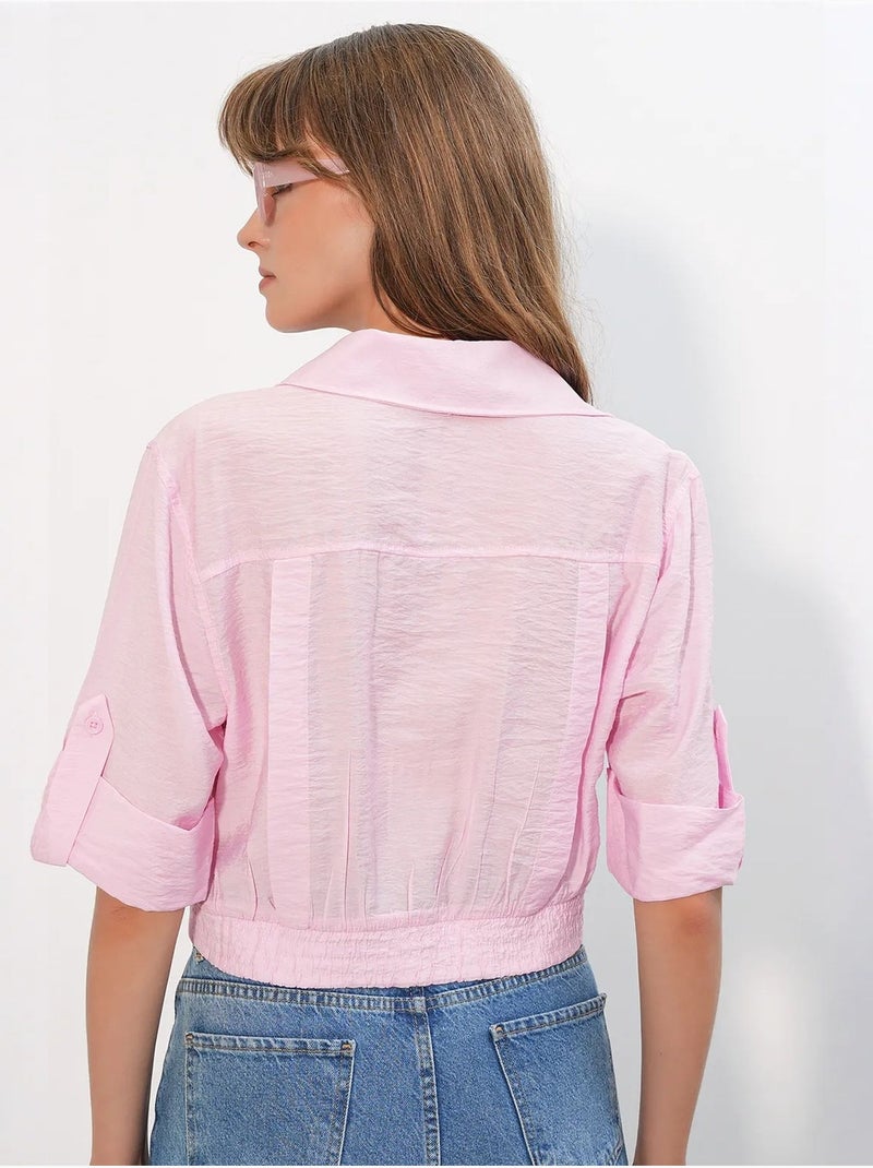 Chemise crop oversize bdart Rose - Kiabi