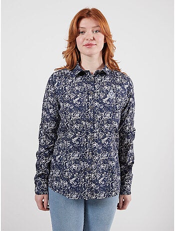 CHEMISE DARK FLOWERS QUEEN