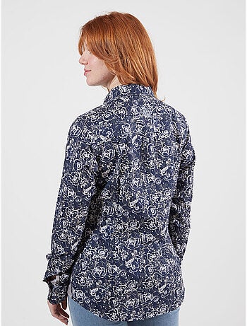 CHEMISE DARK FLOWERS QUEEN