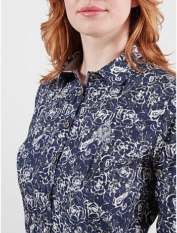 CHEMISE DARK FLOWERS QUEEN