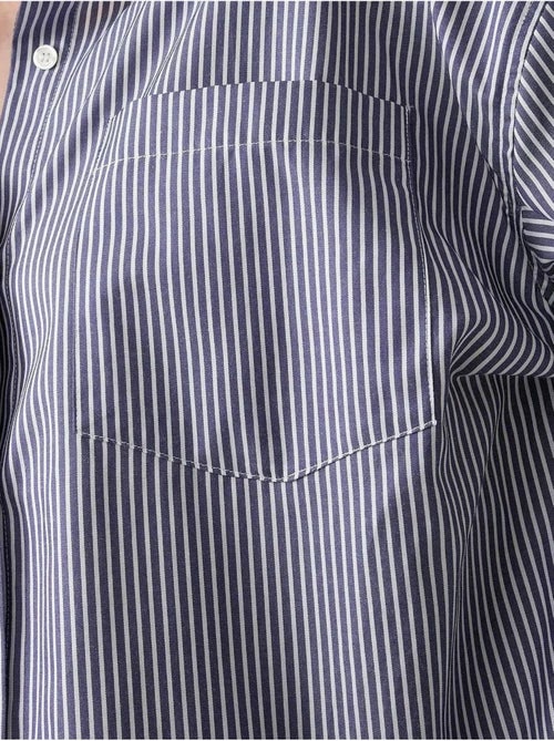 Chemise de bureau décontractée avec col de chemise - Kiabi