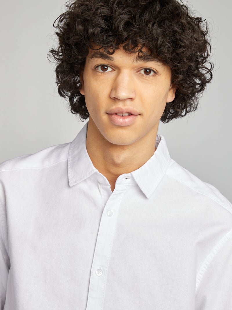 Chemise de cérémonie uni blanc - Kiabi