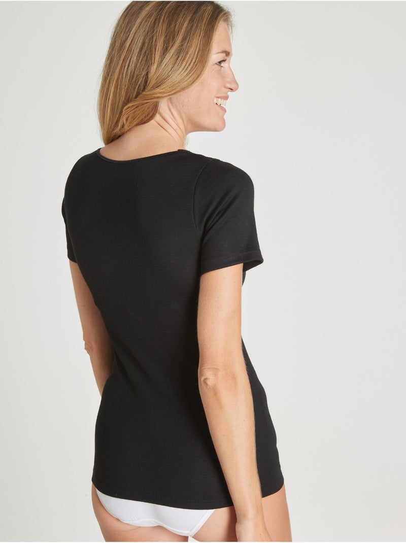 Chemise de corps chaude manches courtes - DAXON Noir Noir - Kiabi