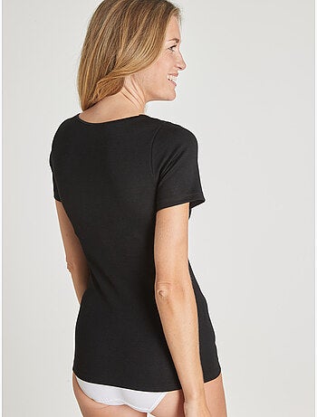 Chemise de corps chaude manches courtes