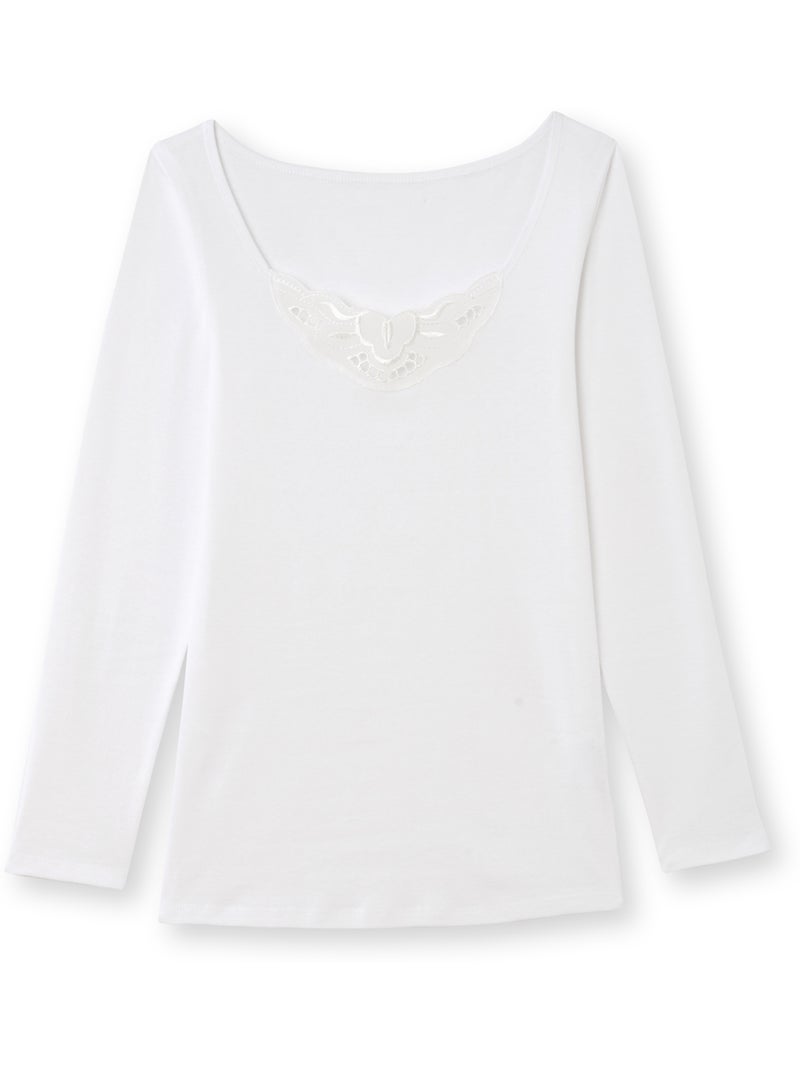 Chemise de corps manches longues - DAXON Blanc Blanc - Kiabi