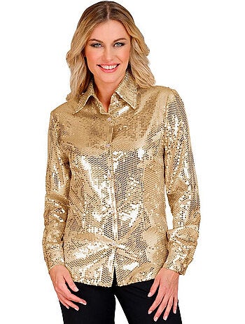 Chemise de déguisement ou de mode à paillettes