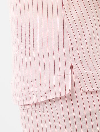 Chemise de maternité en lin mélangé