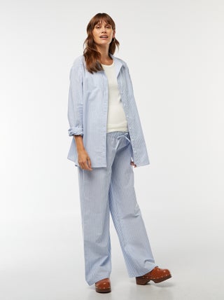 Chemise de maternité rayée