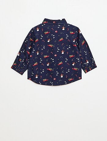 Chemise de Noël all-over en coton