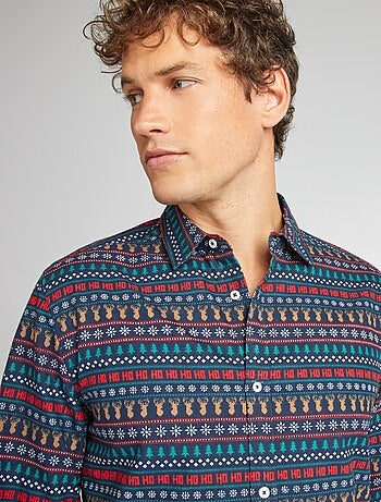 Chemise de Noël en coton