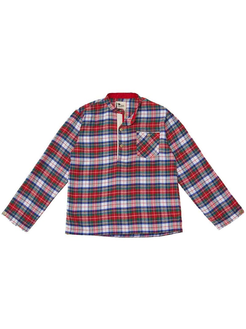 Chemise de Noël  en Flanelle Tartan   RIMBAUD - La Faute à Voltaire Rouge - Kiabi