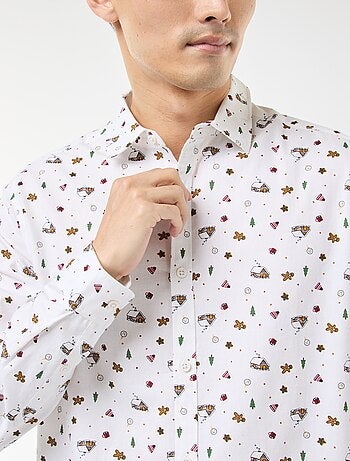 Chemise de Noël imprimée