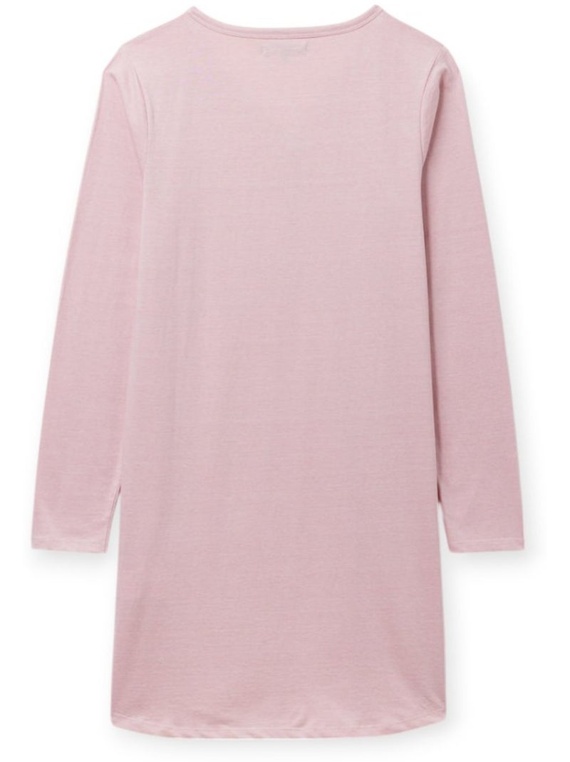 Chemise de nuit - Terre de Marins Beige/Rose - Kiabi