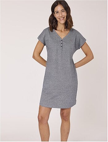 Chemise de nuit 100% coton - Terre de Marins