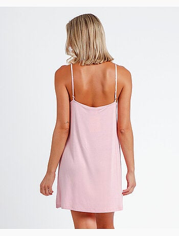 Chemise de nuit à bandes en satin ADMAS CLASSIC pour femme