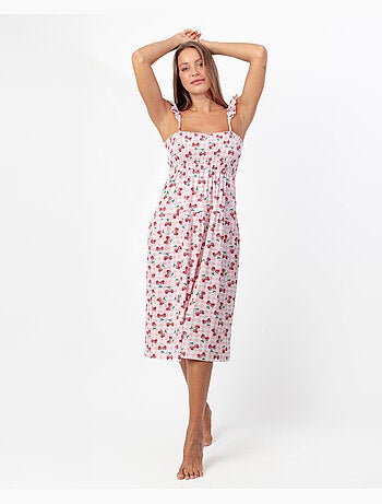 Chemise de nuit à bretelles Disney Minnie Cherry pour femme
