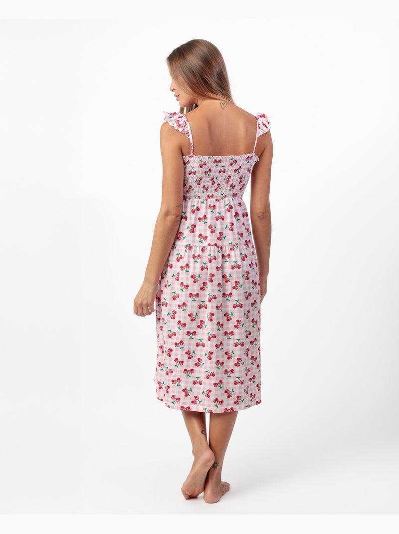 Chemise de nuit à bretelles Disney Minnie Cherry pour femme Rose - Kiabi
