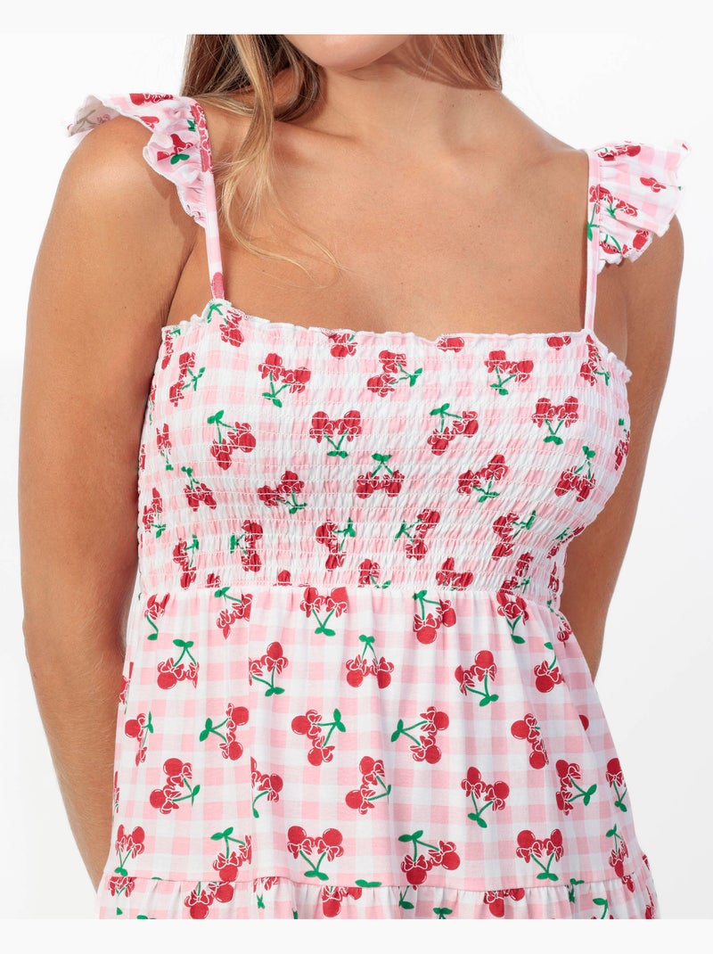 Chemise de nuit à bretelles Disney Minnie Cherry pour femme Rose - Kiabi