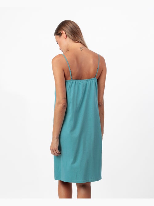 Chemise de nuit à bretelles Menthe Garden pour femme ADMAS - Kiabi Chemise de nuit à bretelles Menthe Garden pour femme ADMAS - Kiabi
