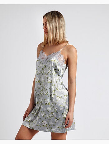 Chemise de nuit à bretelles style perles pour femme ADMAS GARDEN